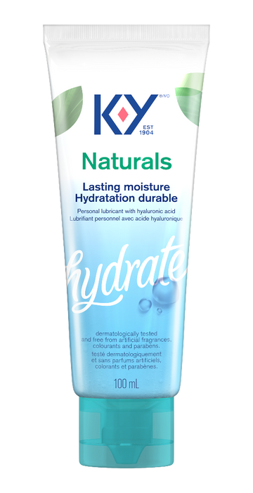 Front facing bottle of K-Y® Lubricant - Naturals® Moisture+ Intimate Gel
