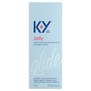 Front of K-Y Lubricant - Gel 113 g box/Avant d’une boîte de lubrifiant K-Y — Gel (113 g)