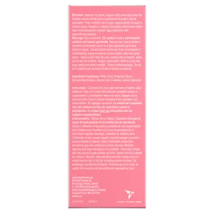 Left side of K-Y Lubricant - Gel 113 g box/Côté gauche d’une boîte de lubrifiant K- Yᴹᴰ — Gel (113 g)