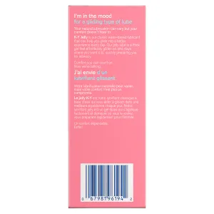 Right side of K-Y Lubricant - Gel 57 g box/Côté droit d’une boîte de lubrifiant K-Yᴹᴰ — Gel (113 g)